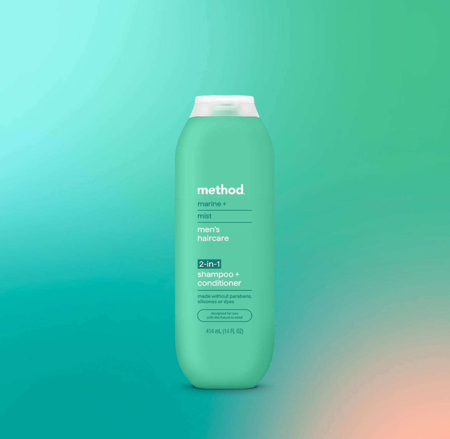Target Method Shampoo men 2-in-1 shampoo + conditioner - marine + mist, 14 fl oz – method ...