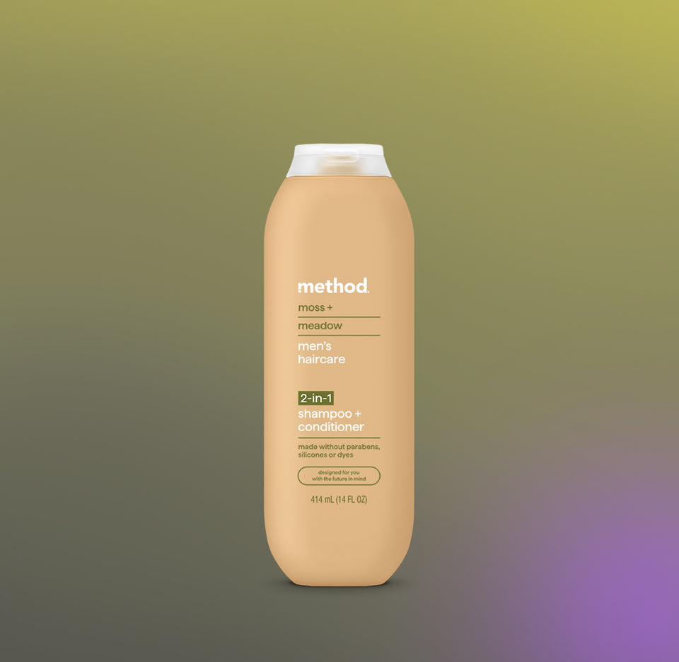 men 2-in-1 shampoo + conditioner - moss + meadow, 14 fl oz – method ...
