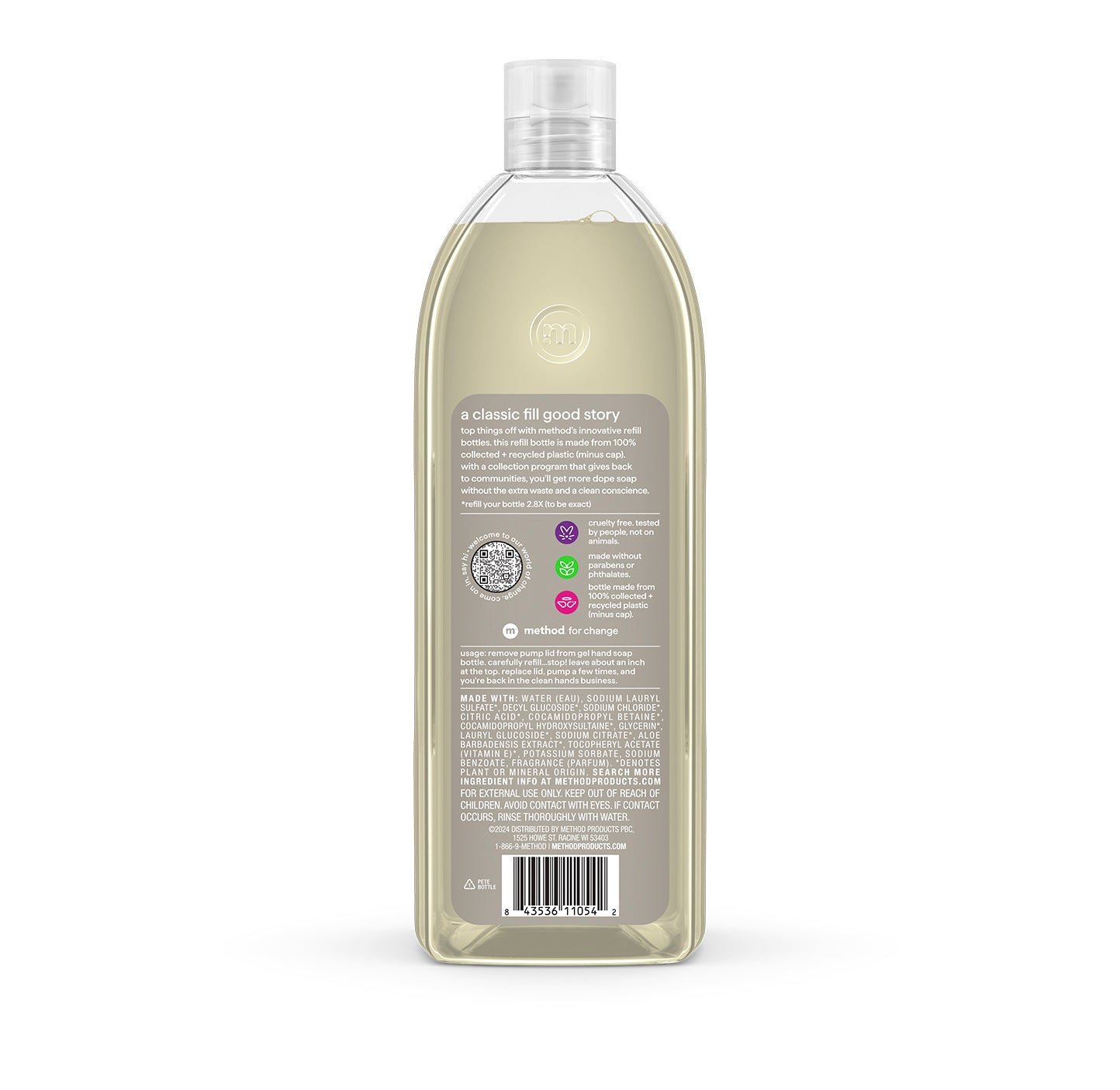 gel hand wash refill - violet + lavender, 34 fl oz
