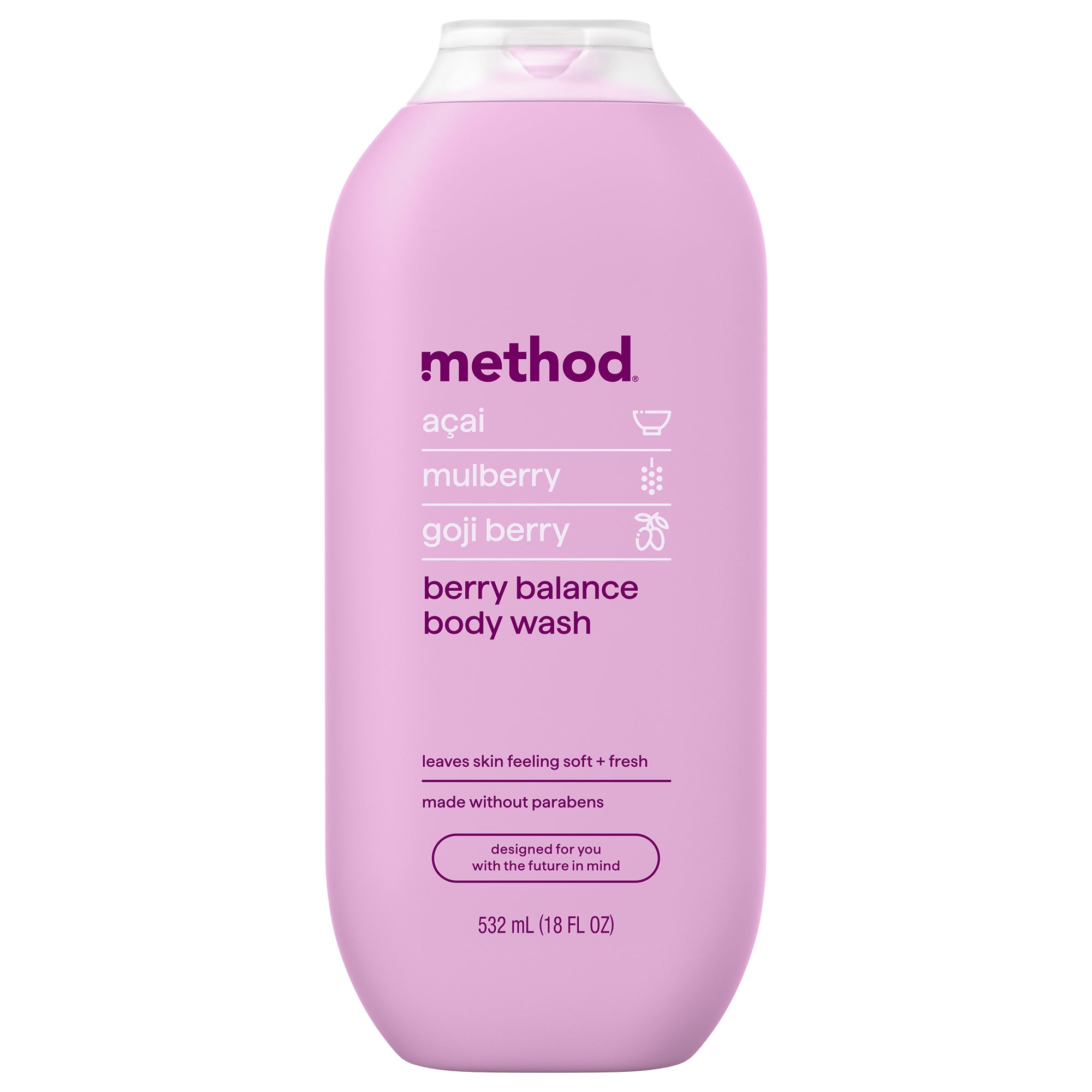 body wash - berry balance, 18 fl oz