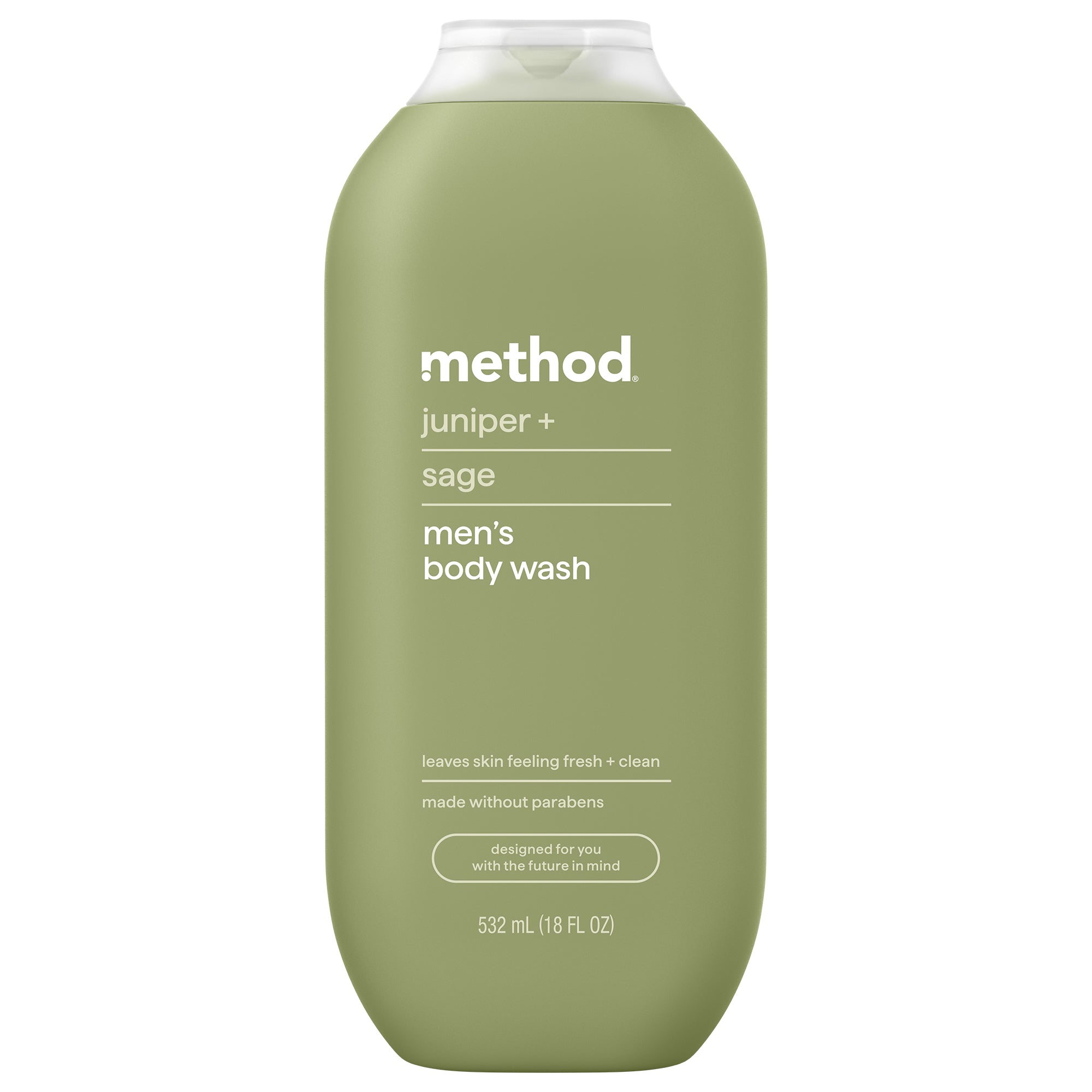 men body wash - juniper + sage, 18 fl oz