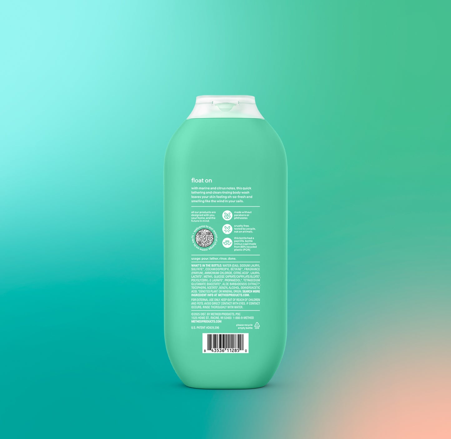 body wash - marine + mist, 18 fl oz