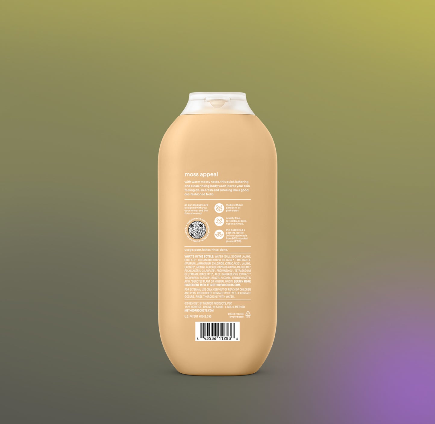 body wash - moss + meadow, 18 fl oz