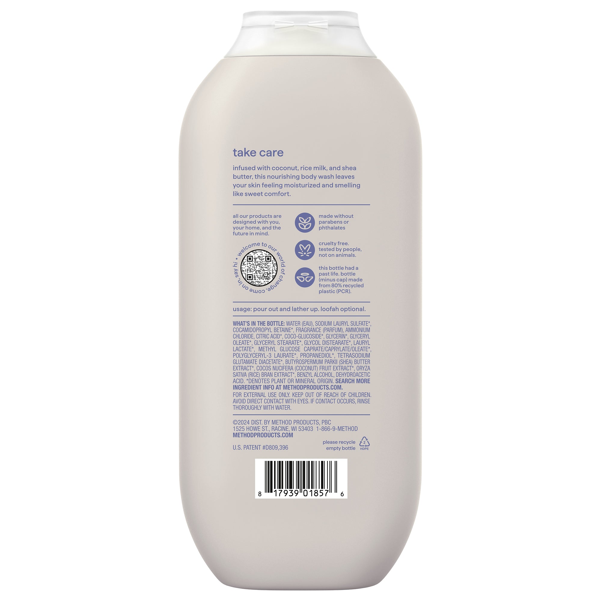 simply nourish body wash 3-count bundle, 54 fl oz