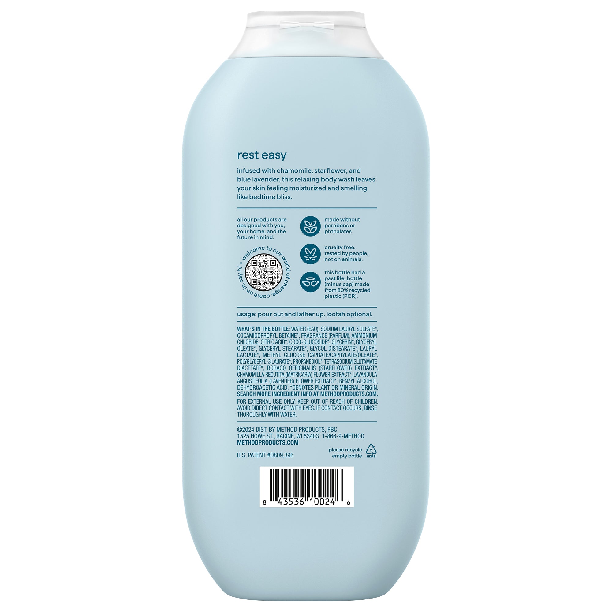 body wash - wind down, 18 fl oz
