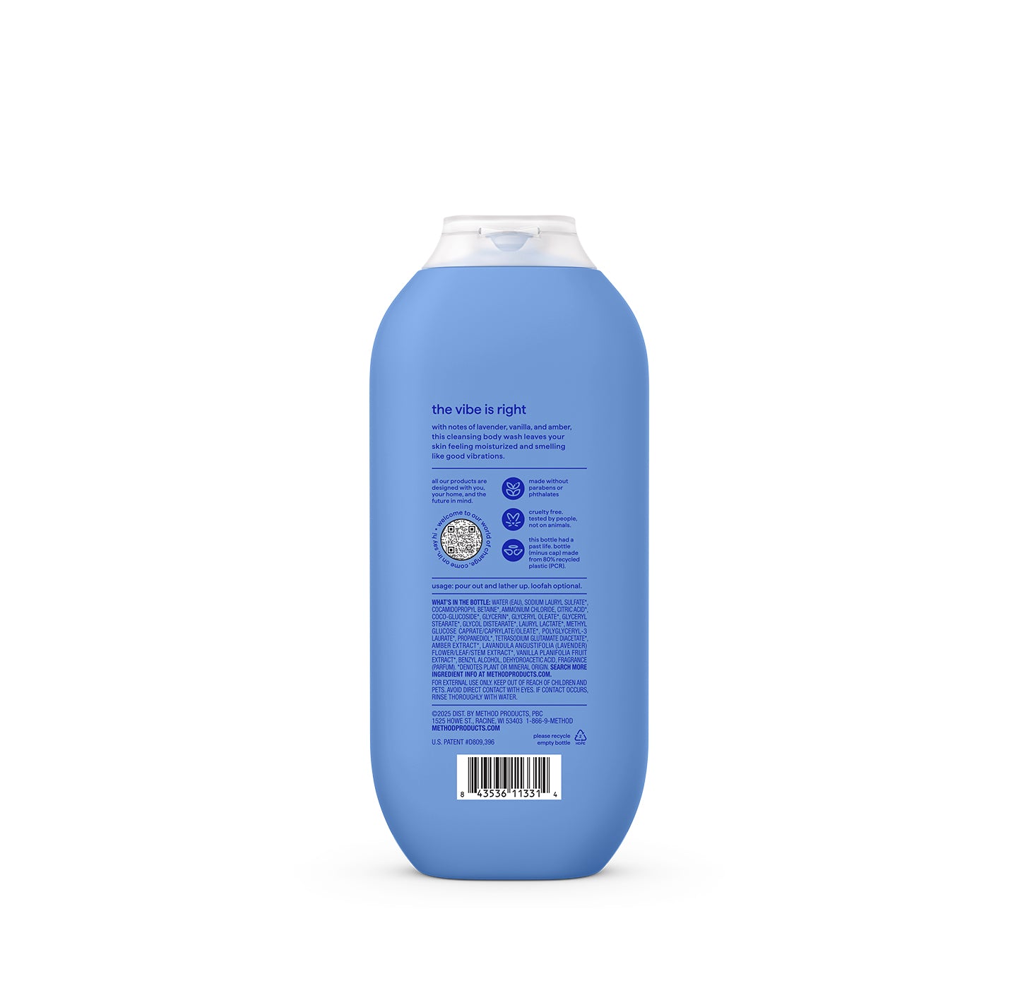body wash - vanilla vibrations, 18 fl oz