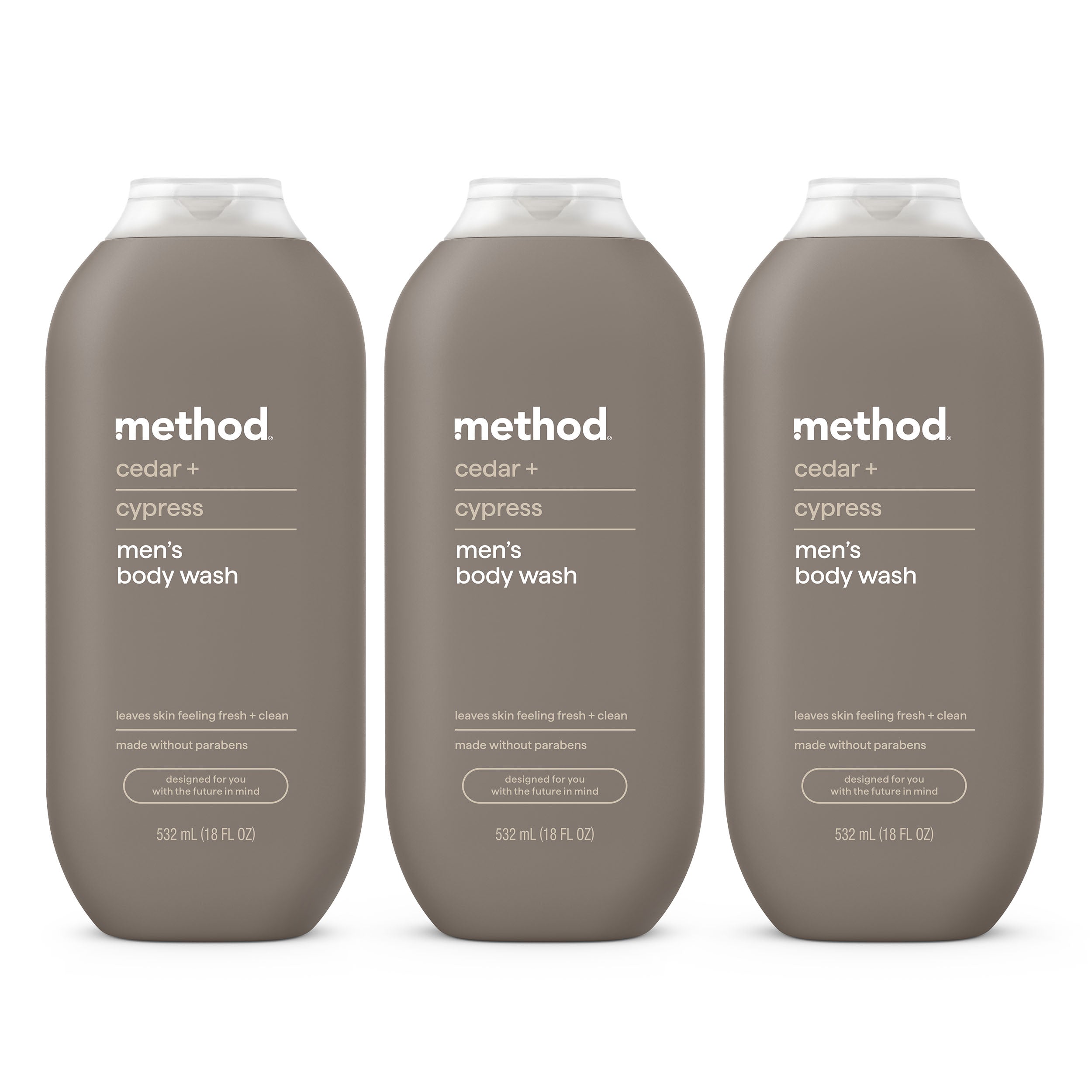 men body wash 3-count bundle - cedar + cypress