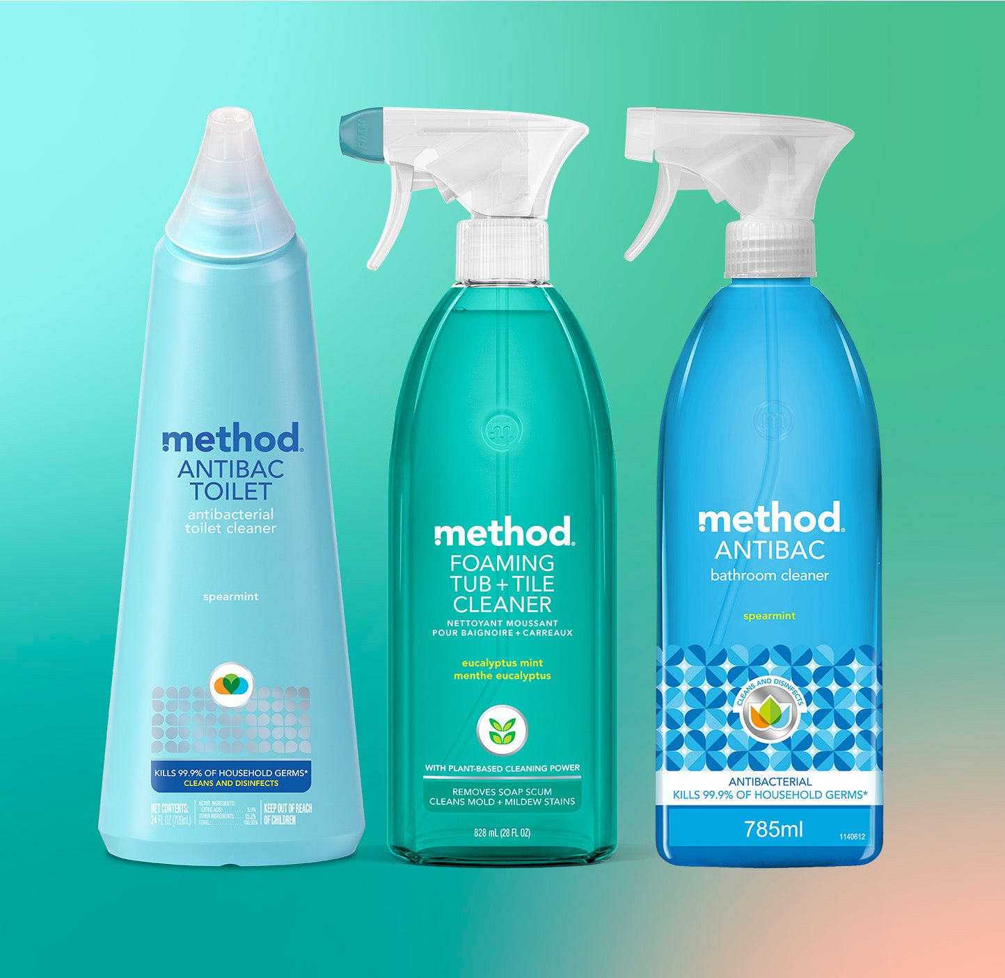 Bathroom Cleaning Variety Trio 80 Oz Method Products Bathroom cleaning variety trio 80 oz method products