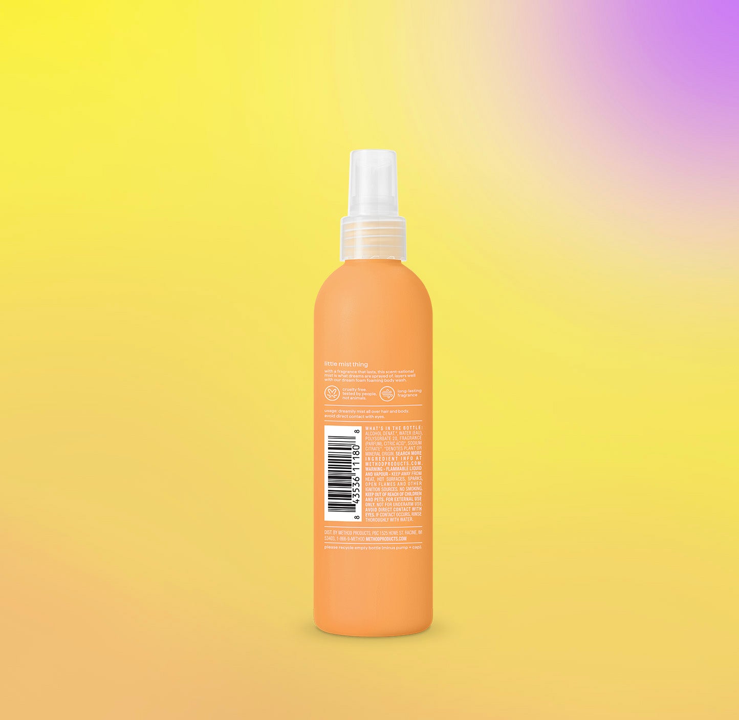 body + hair mist - vetiver + amber, 8 fl oz