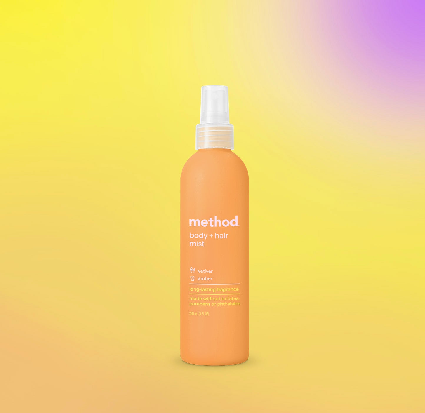 body + hair mist - vetiver + amber, 8 fl oz
