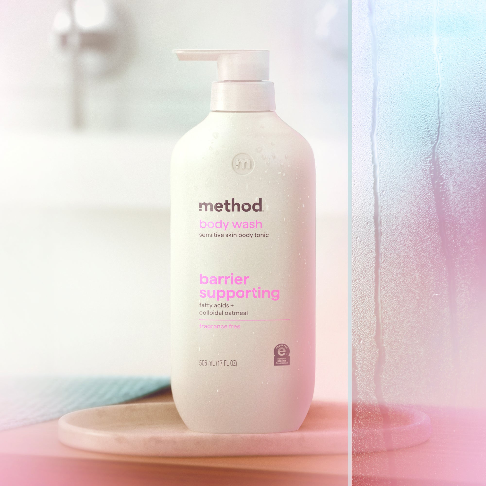 soft radiance barrier supporting + micro buffing body wash tonic bundle, 34 fl oz