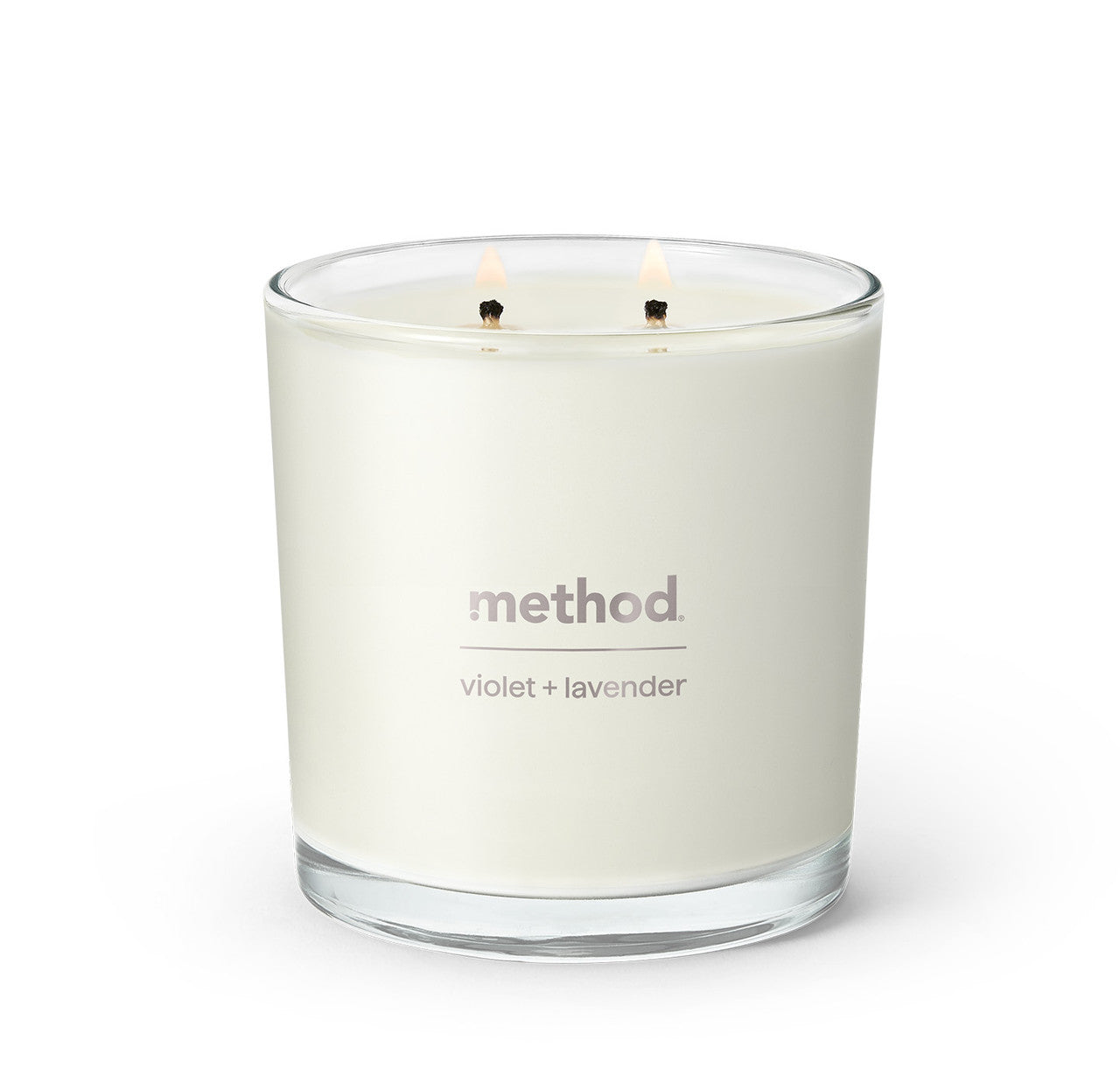 premium soy candle - violet + lavender, 14 oz – method products