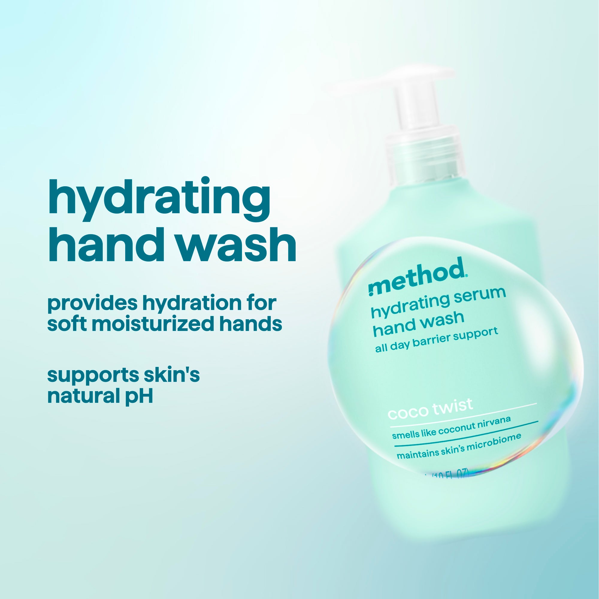 hydrating hand serum hand wash - coco twist, 10 oz