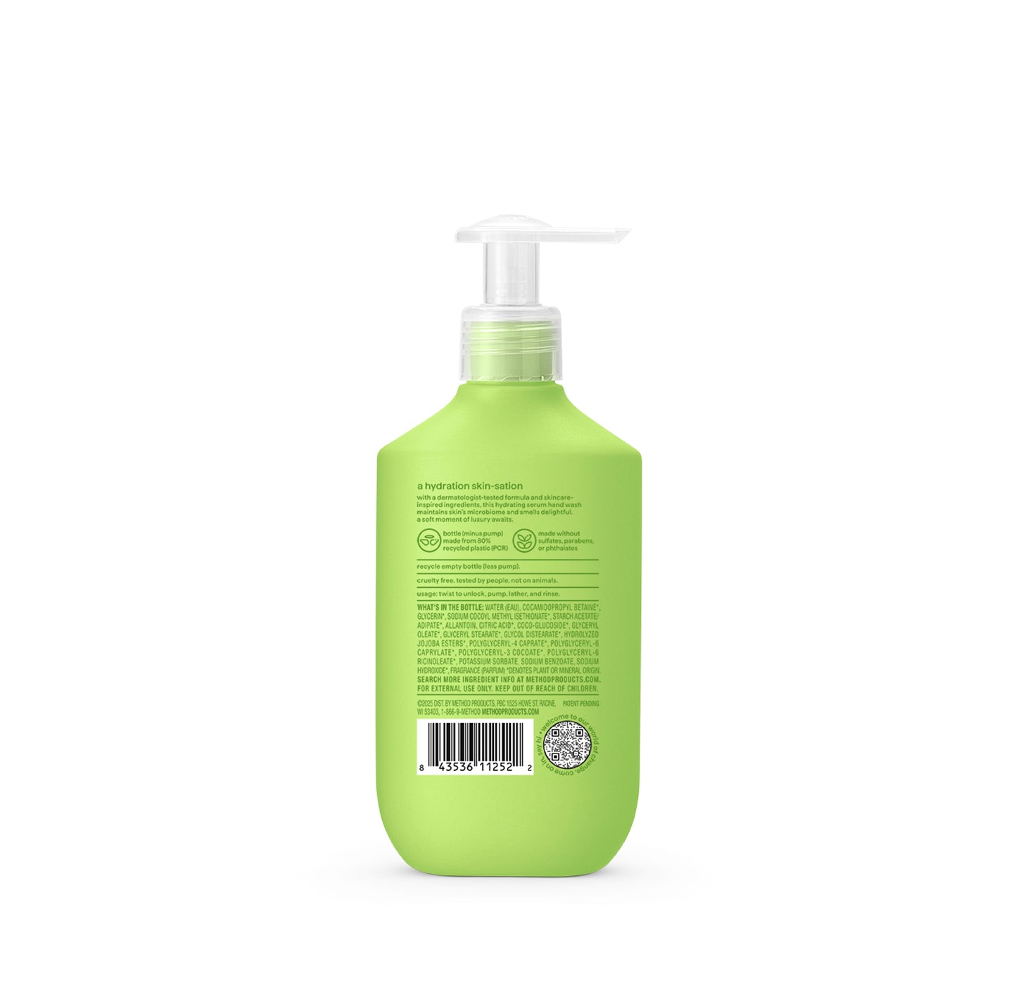 hydrating serum hand wash - mindful matcha, 10 oz – method products