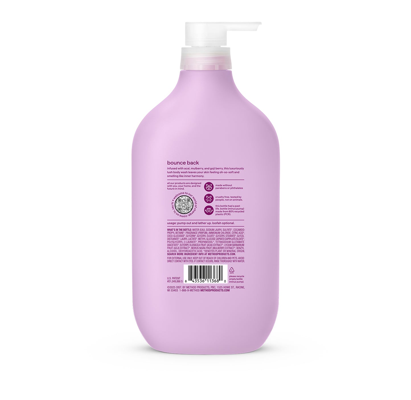 body wash - berry balance, 28 fl oz