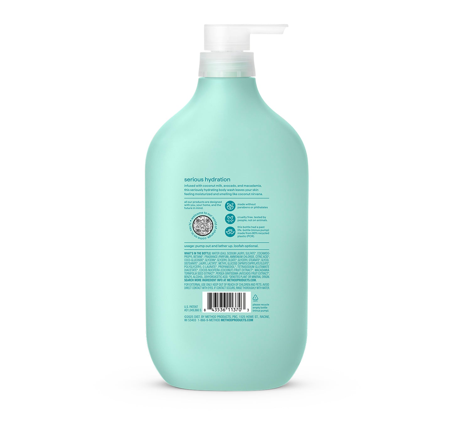 Coconut Milk, Avocado & Macadamia Body Wash | Coco Twist - 28 oz