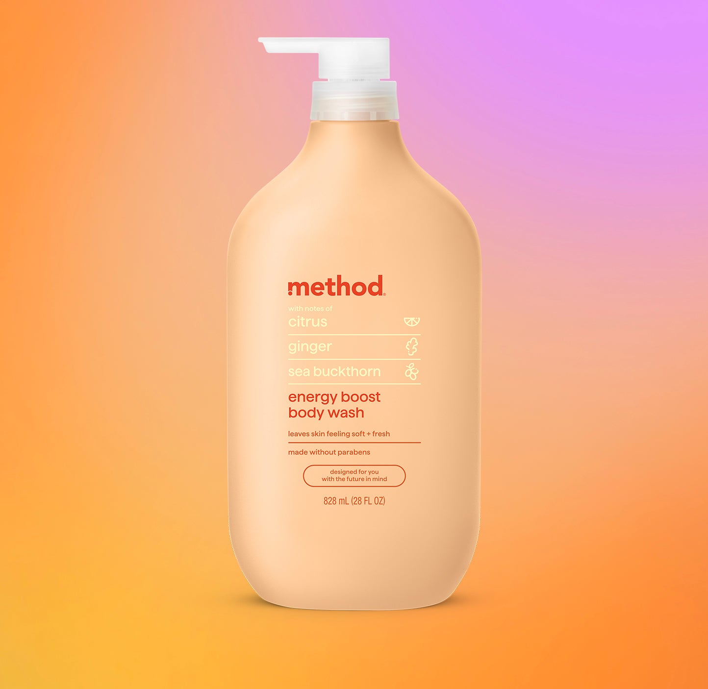 Citrus, Ginger & Sea Buckthorn Body Wash | Energy Boost - 28 oz