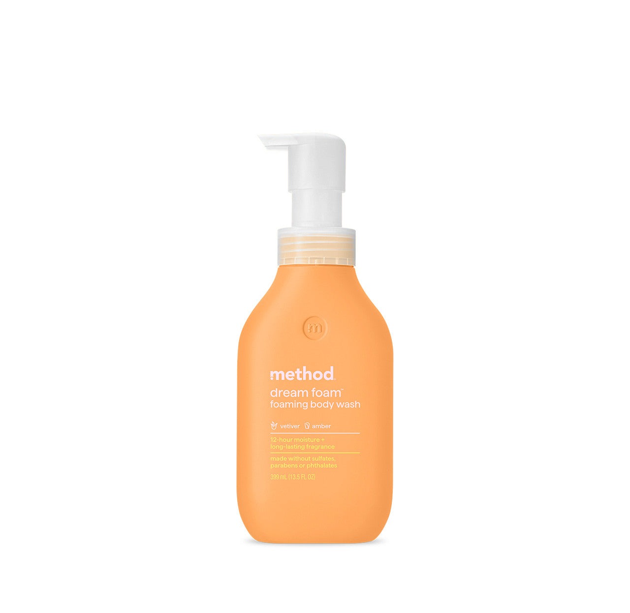dream foam | foaming body wash - vetiver + amber, 13.5 fl oz