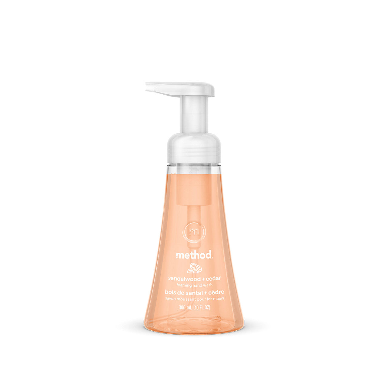 foaming hand wash - sandalwood + cedar, 10 fl oz