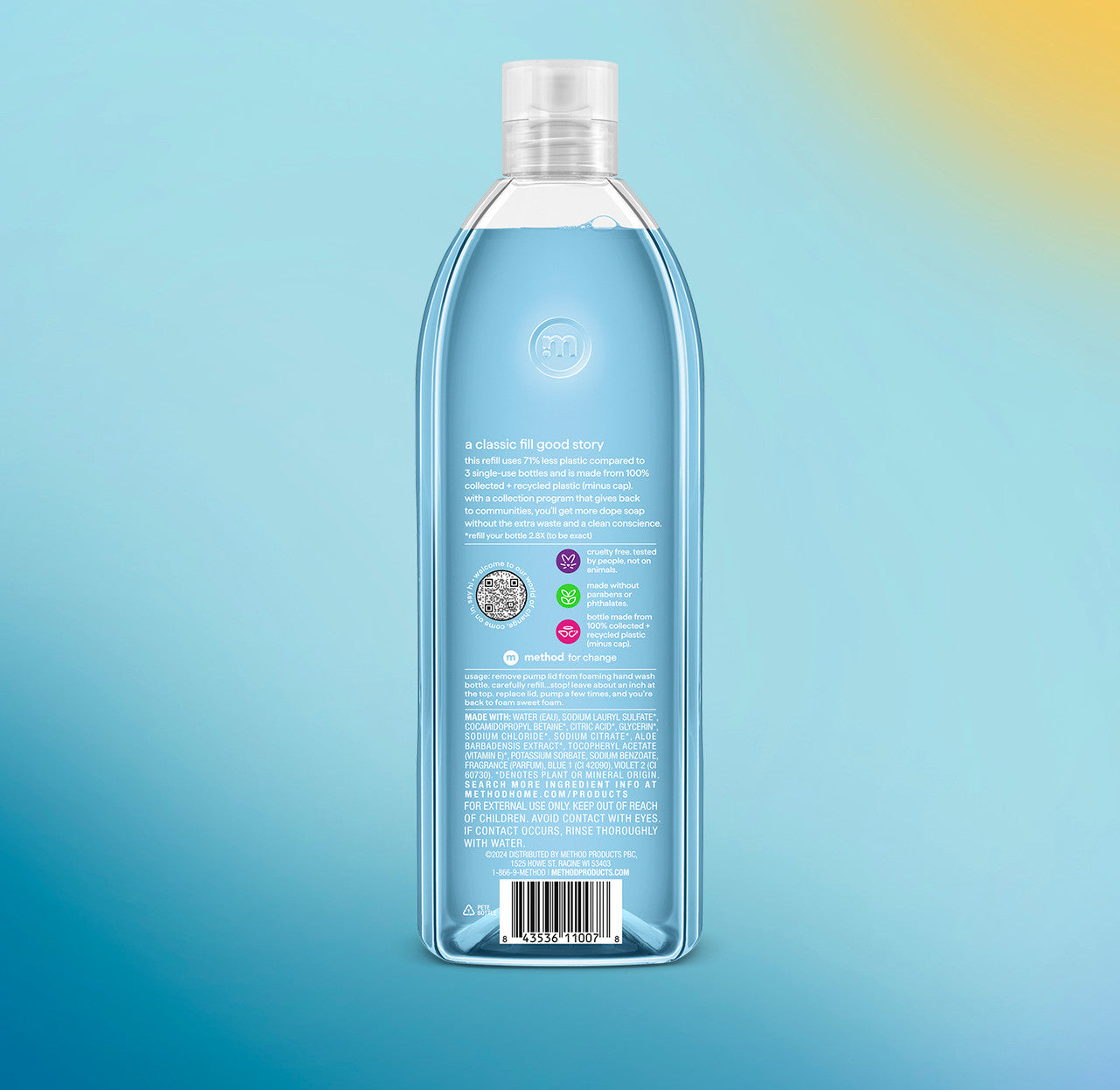 foaming hand wash refill - sea minerals, 28 fl oz 1
