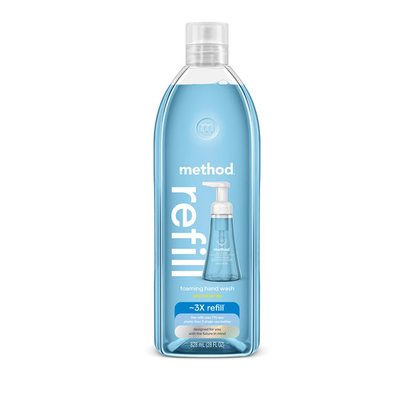 【まとめ買】FOAMING REFILL メソッド ハンドソープ 828ml×2 foaming hand wash refill - sea minerals, 28 fl oz 1 – method products