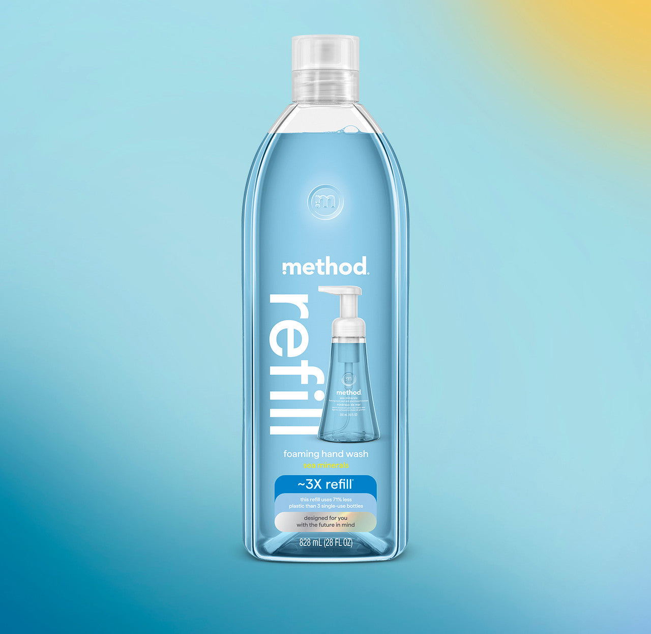 foaming hand wash refill - sea minerals, 28 fl oz 1