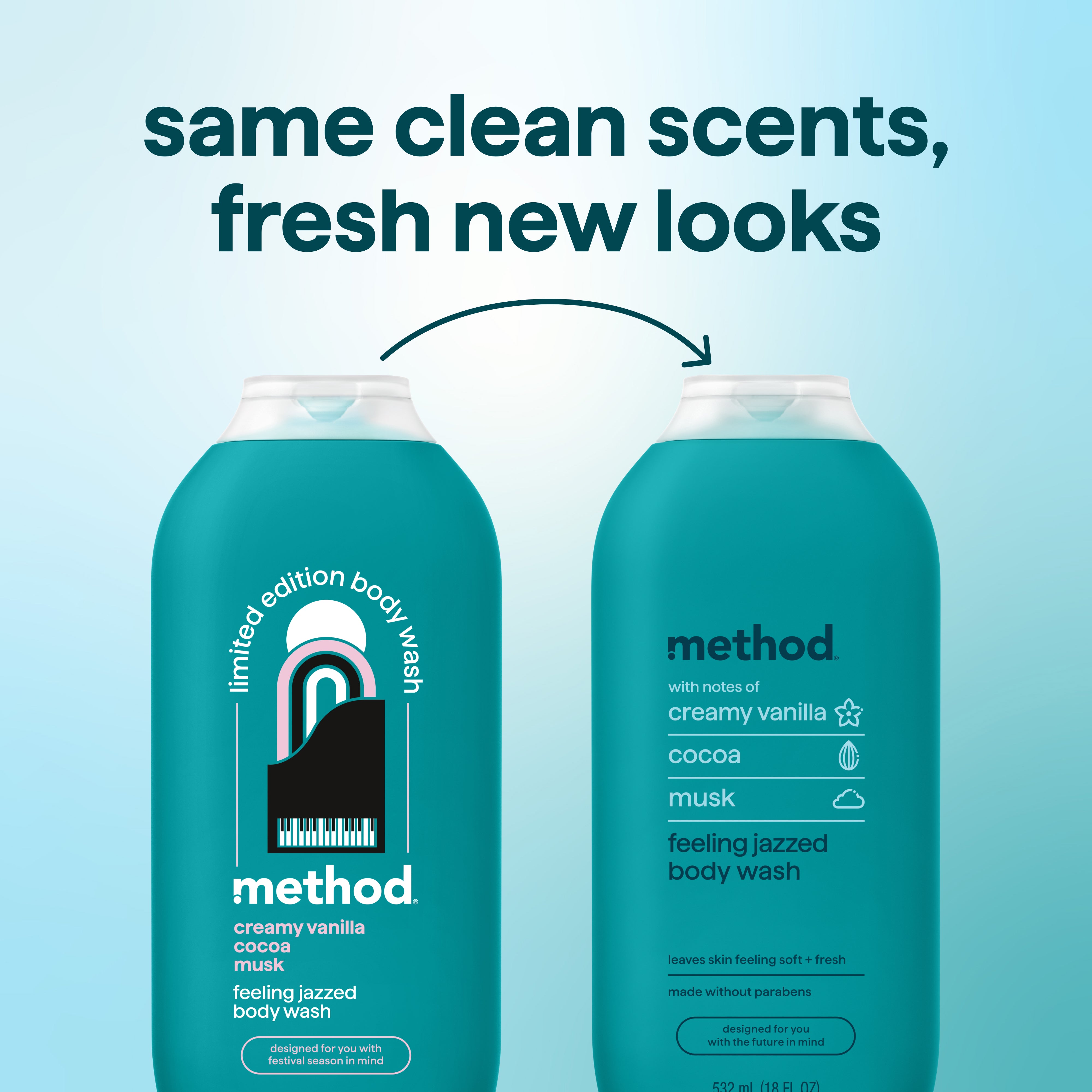 body wash - feeling jazzed, 18 fl oz