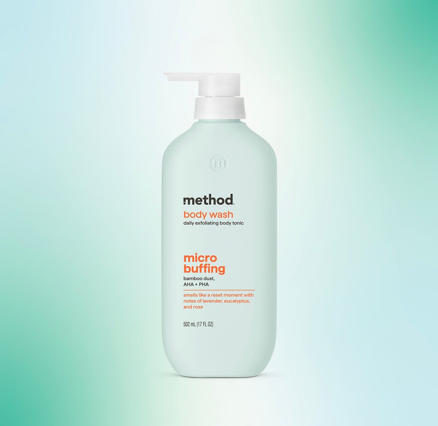 body wash tonic - micro buffing, bamboo dust, AHA + PHA, 17 fl oz