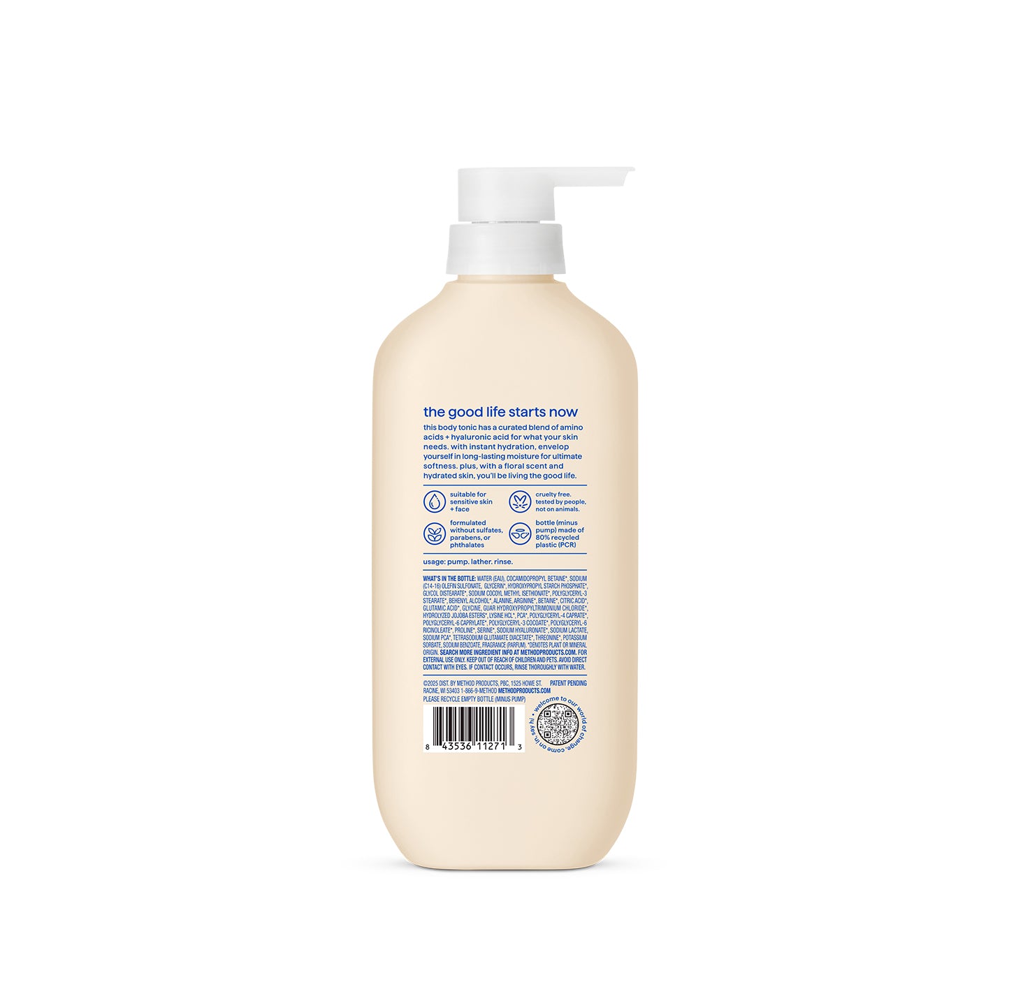 body wash tonic - moisture enhancing, amino acids + hyaluronic