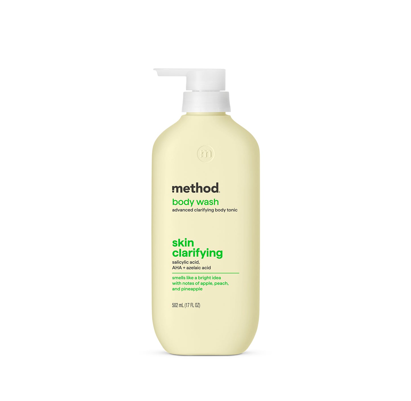body wash tonic - skin clarifying, salicylic acid, AHA + azelaic