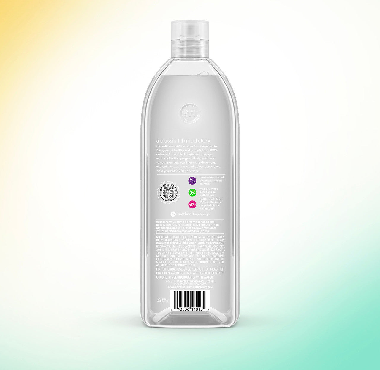 gel hand wash refill - sweet water, 34 fl oz 1