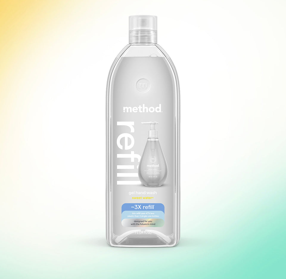 gel hand wash refill - sweet water, 34 fl oz 1 – method products