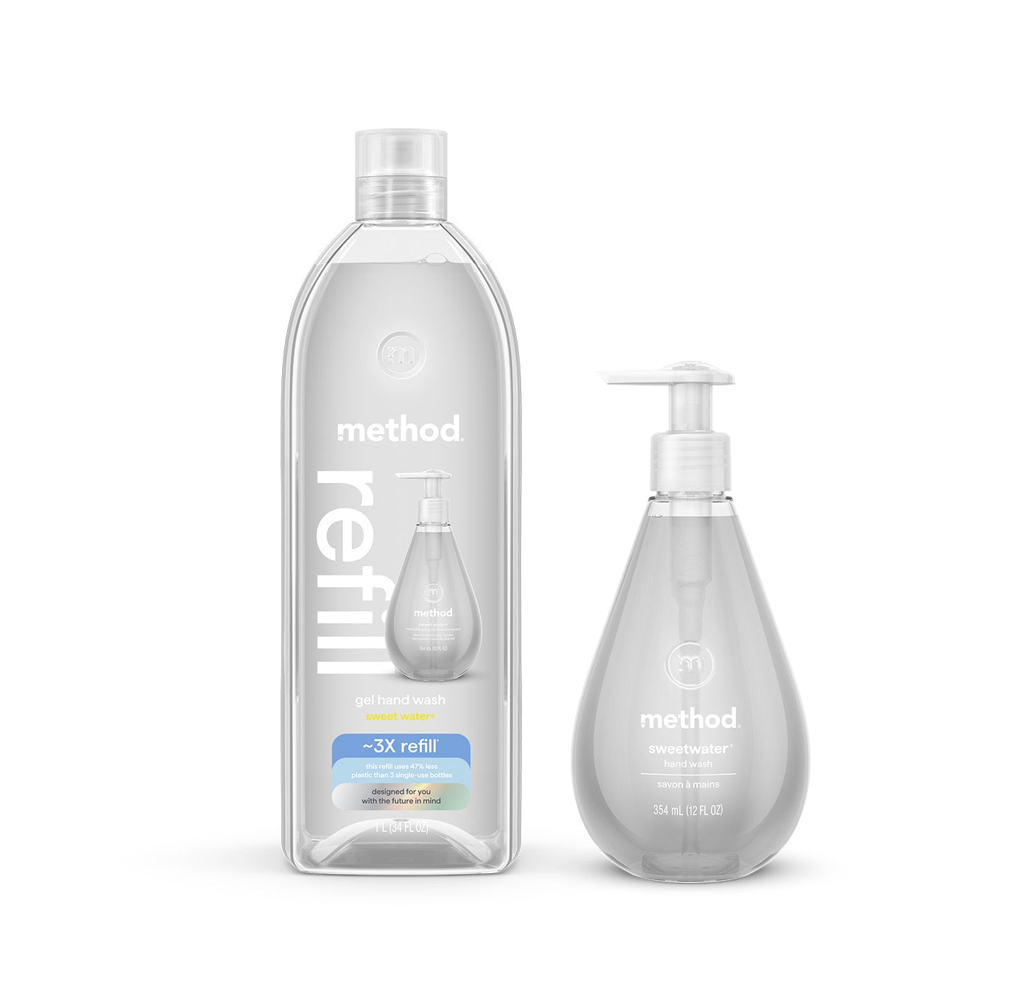 sweet water gel handwash starter set – method products
