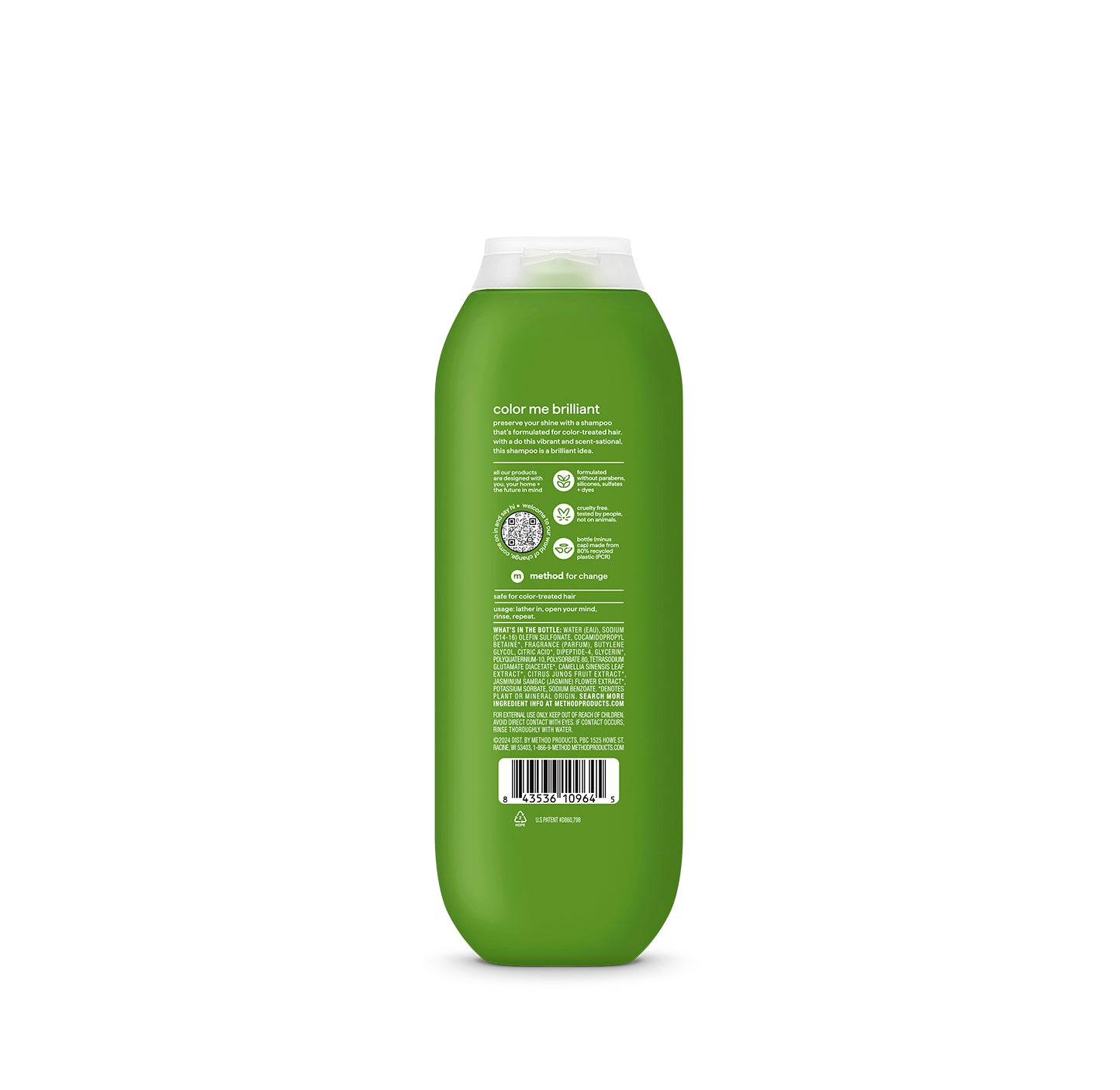 mindful matcha vibrant color shampoo – method products