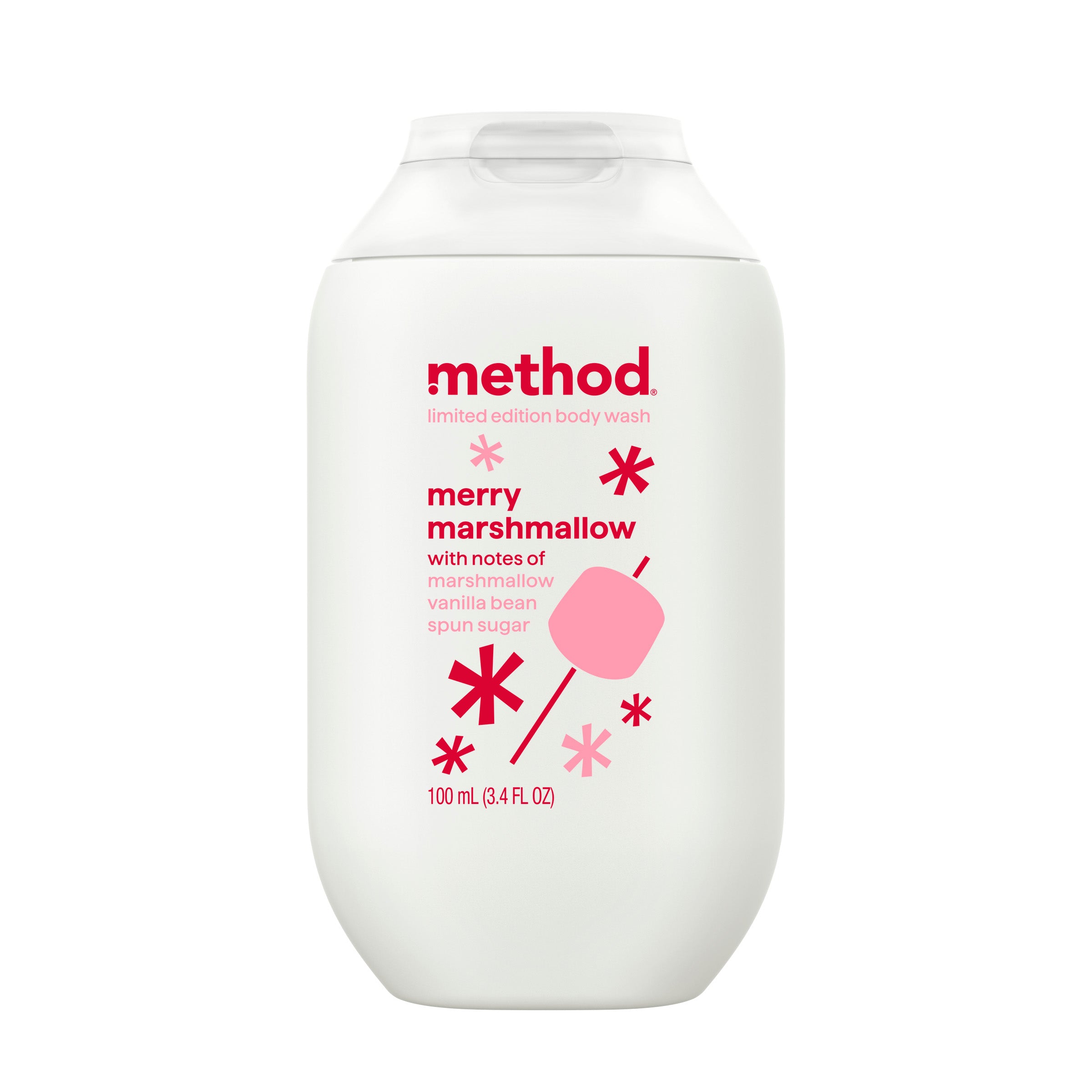 body wash - merry marshmallow 3.4 oz.