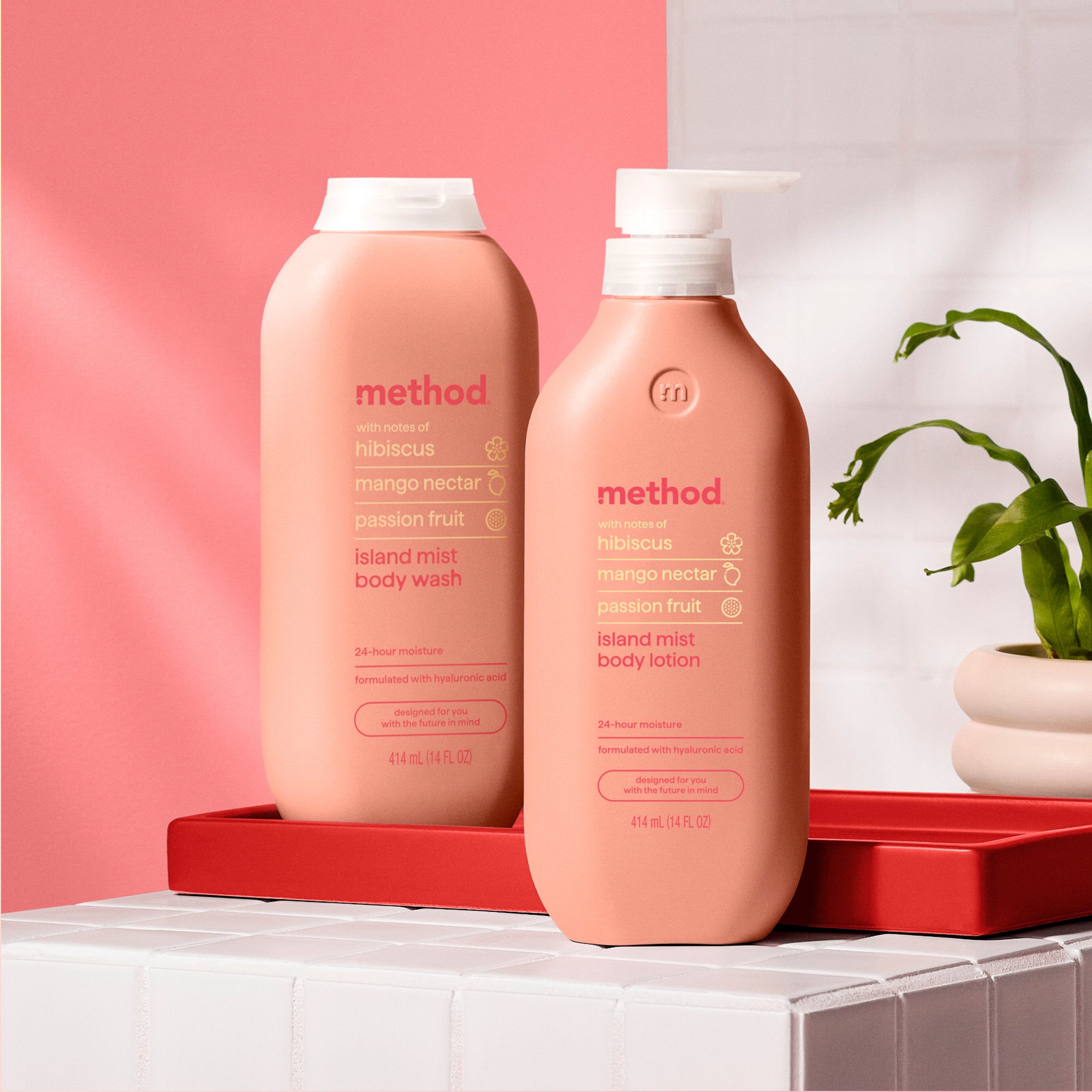 body lotion - island mist, 14 fl oz – method products