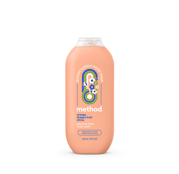Orange Body Wash Play that Funk 18 oz Method Body โ method