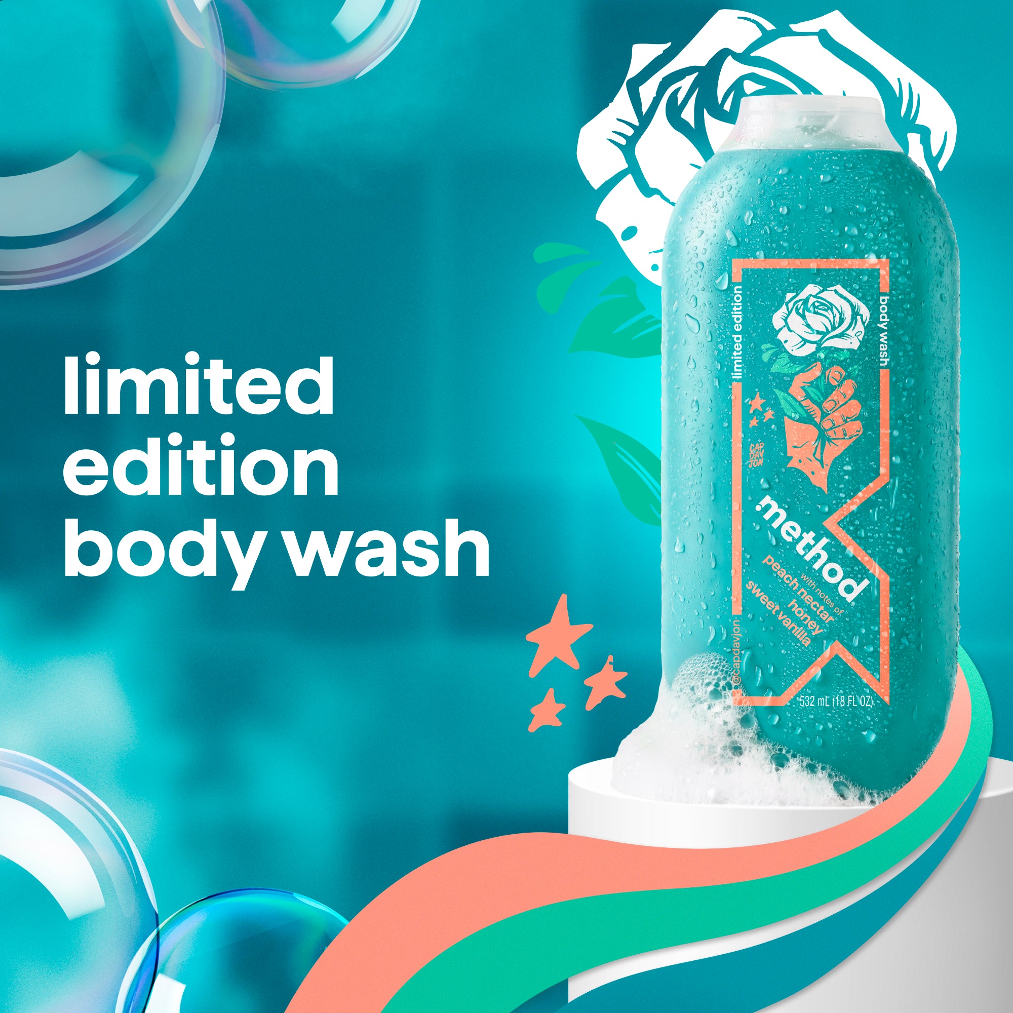 limited edition body wash, artist collection, houston