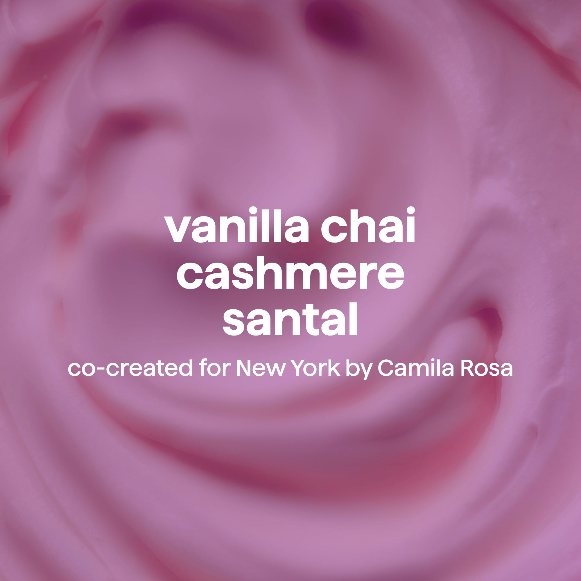 body wash - with notes of vanilla chai, cashmere, and santal, 18 oz.