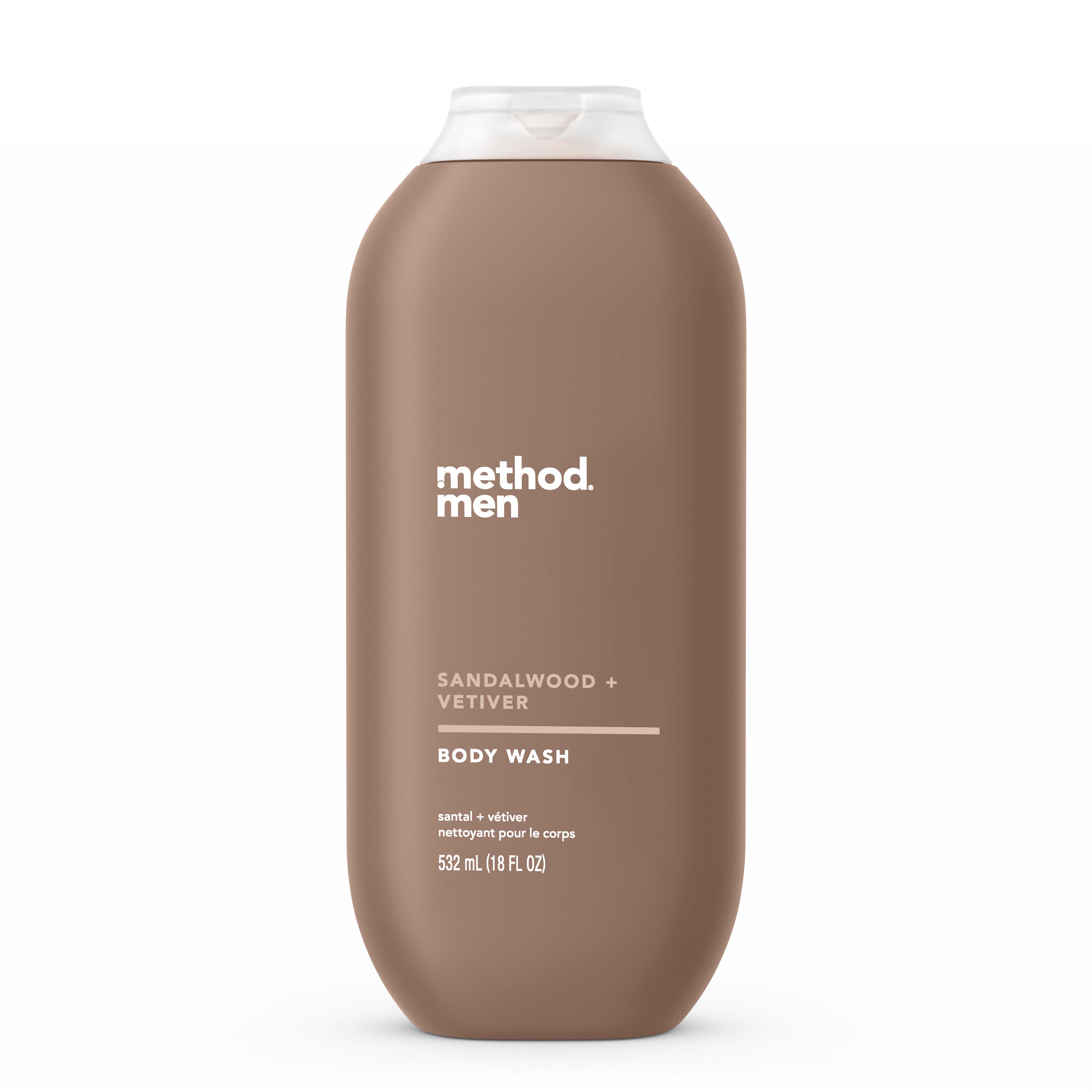 men body wash - sandalwood + vetiver, 18 fl oz