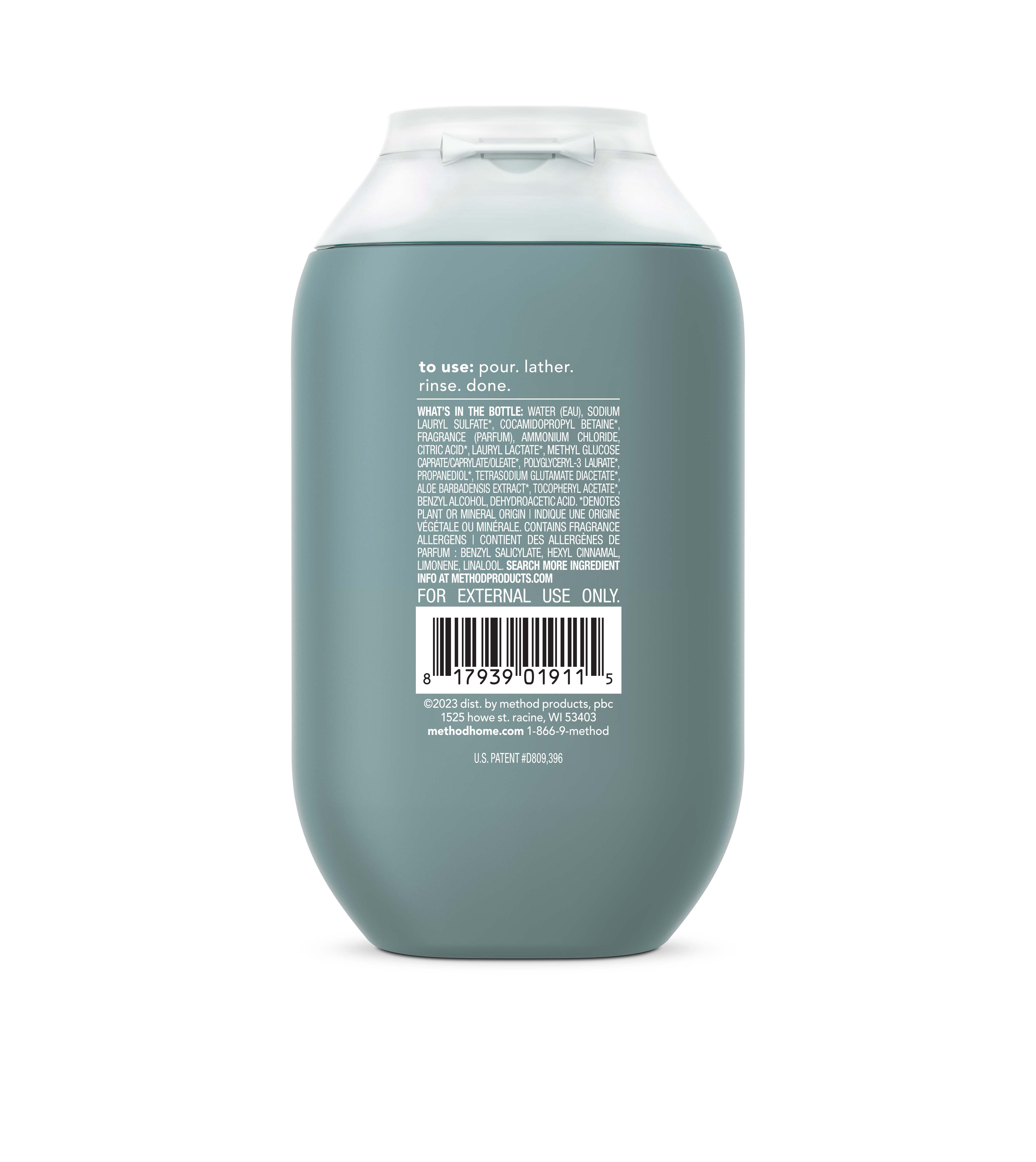 men body wash - Sea + Surf, 3.4 fl oz