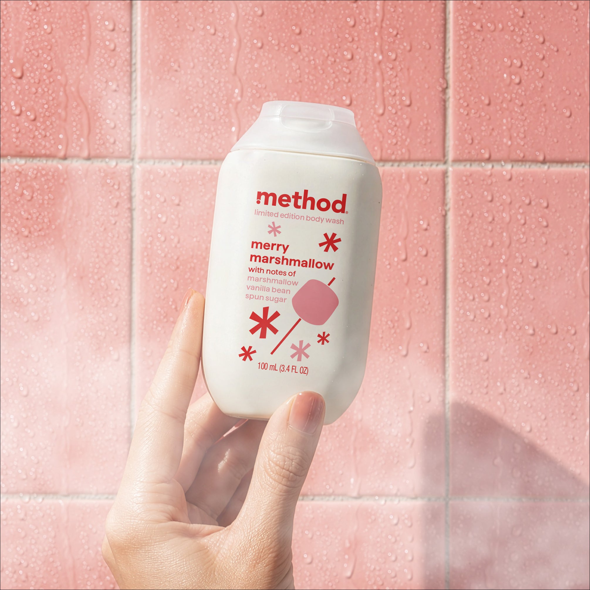 body wash - merry marshmallow 3.4 oz.