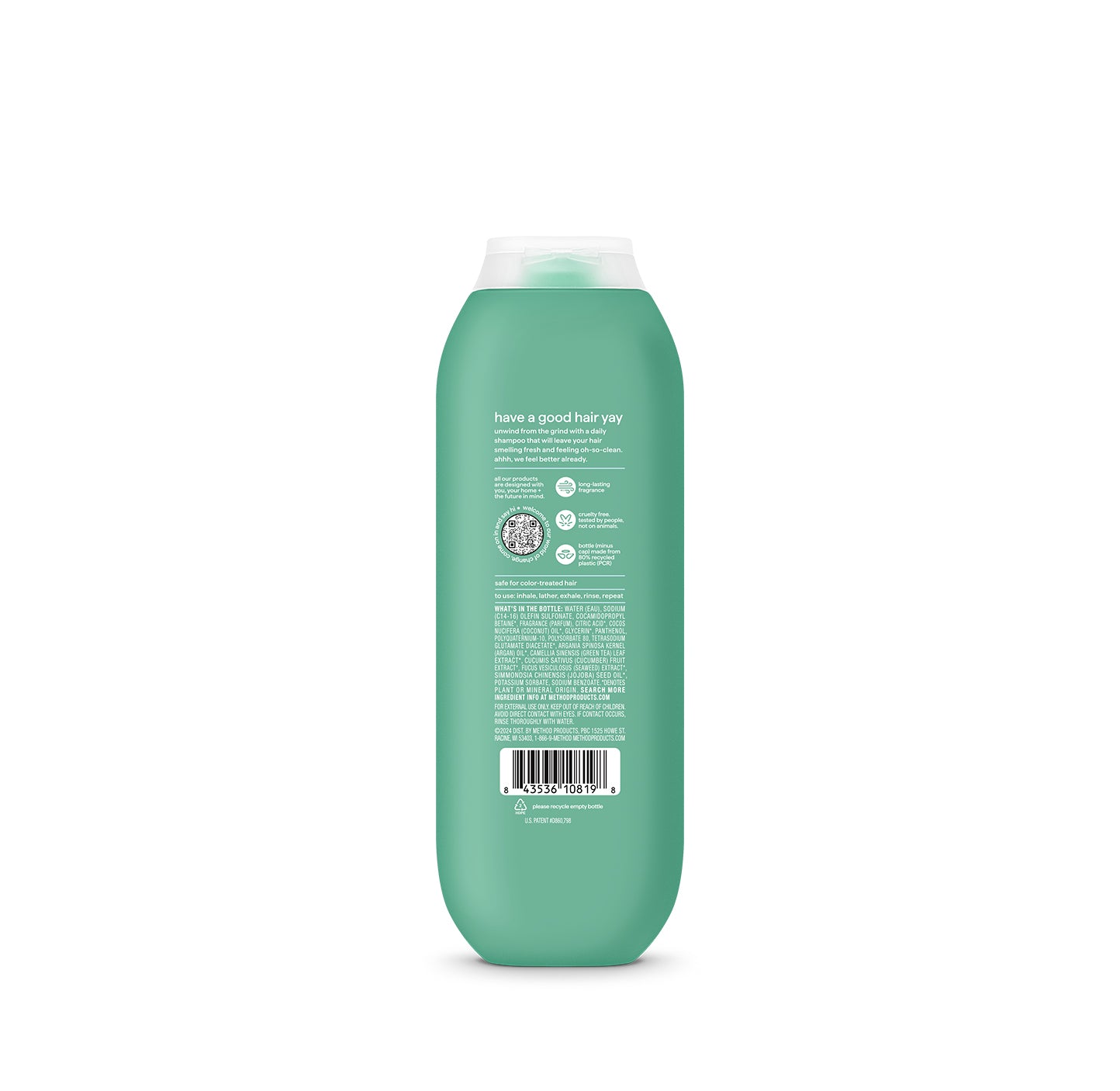 daily zen shampoo- cucumber, seaweed + green tea - 14 oz | method