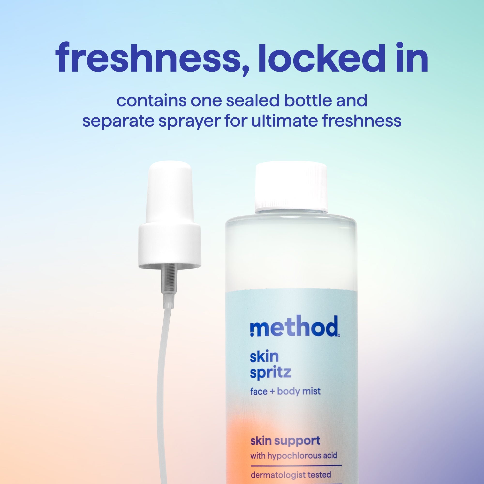 skin spritz face + body mist – method products