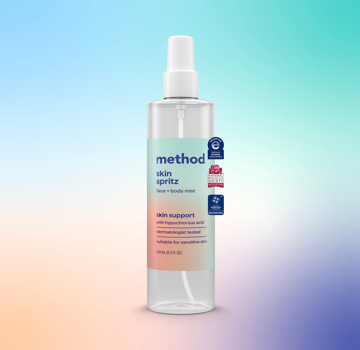 skin spritz face + body mist – method products