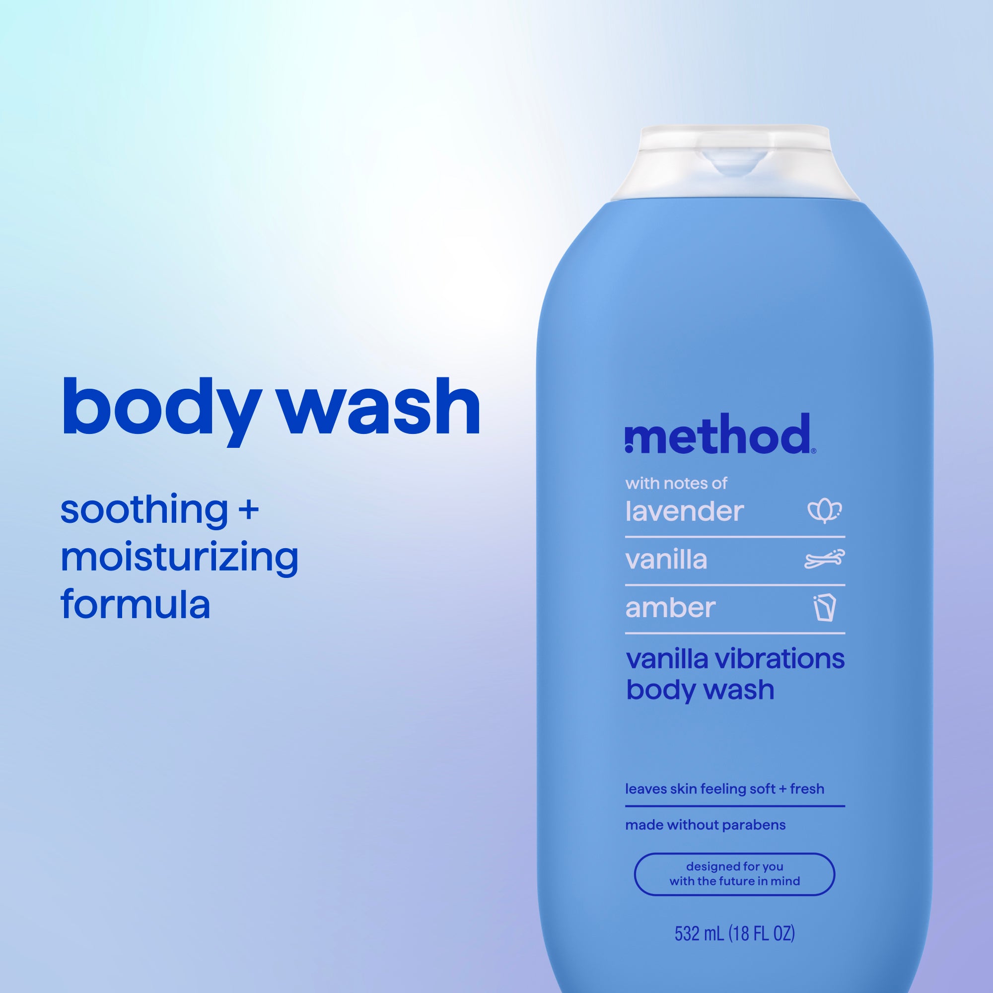 body wash - vanilla vibrations, 18 fl oz