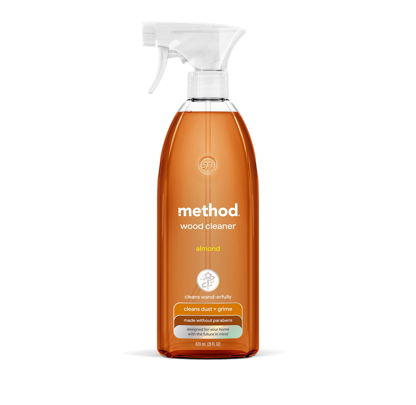daily wood cleaner - almond, 28 fl oz