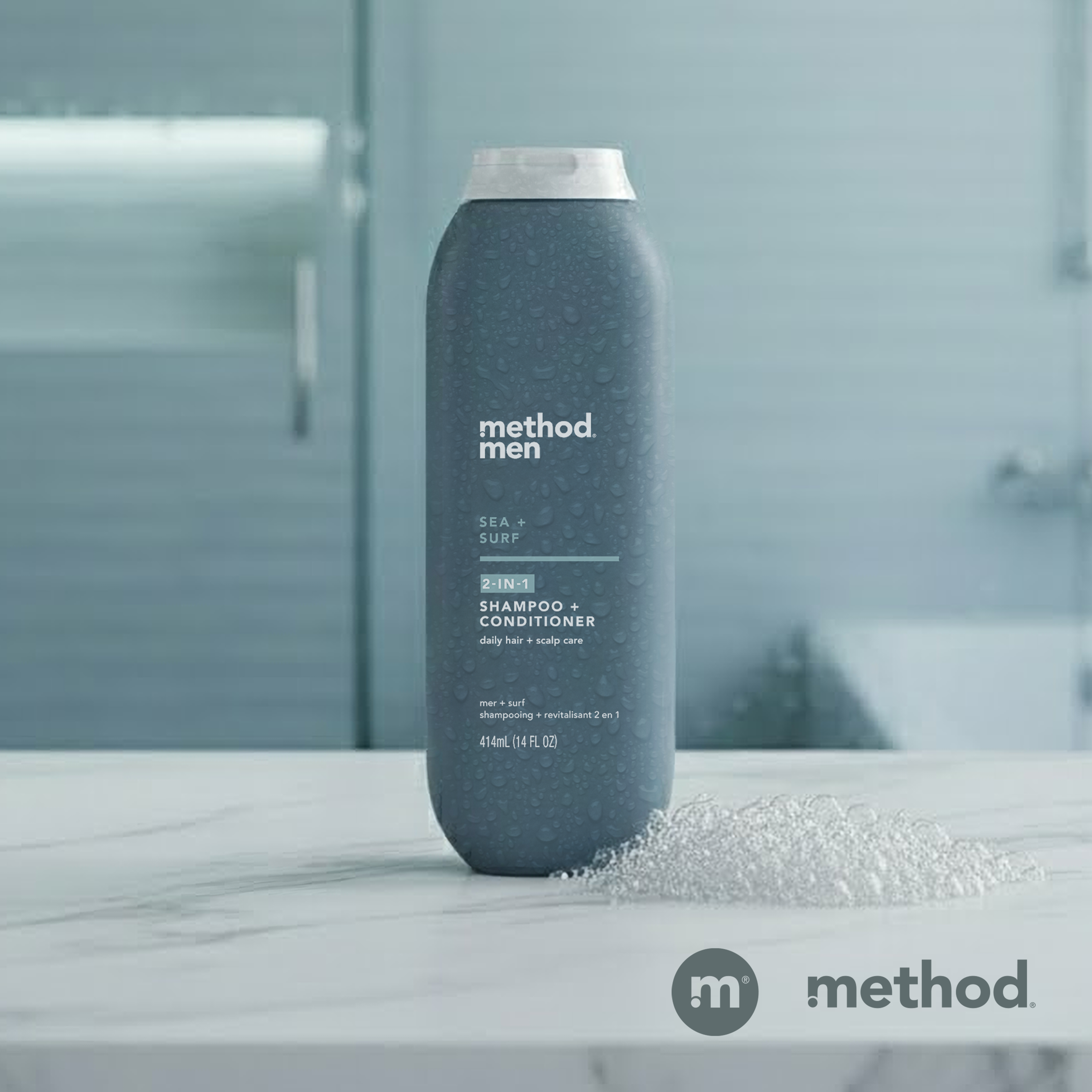 2-in-1 shampoo + conditioner - sea + surf, 14 fl oz