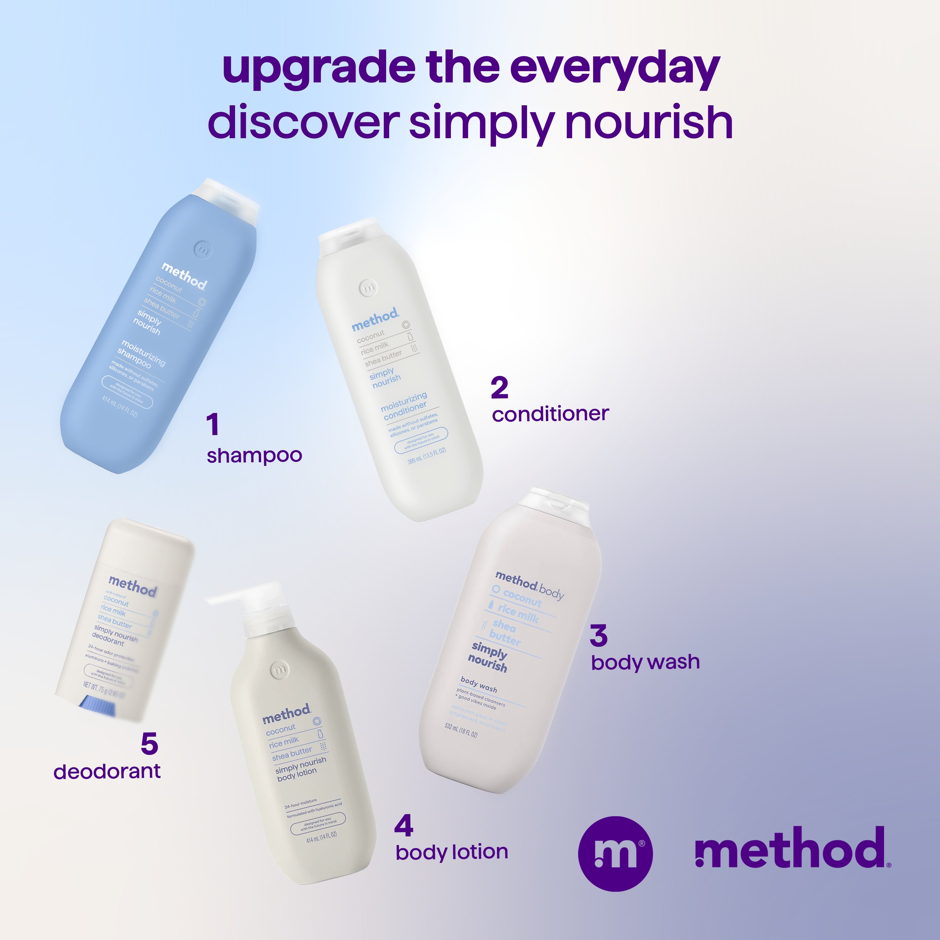 moisturizing shampoo - simply nourish, 14 fl oz