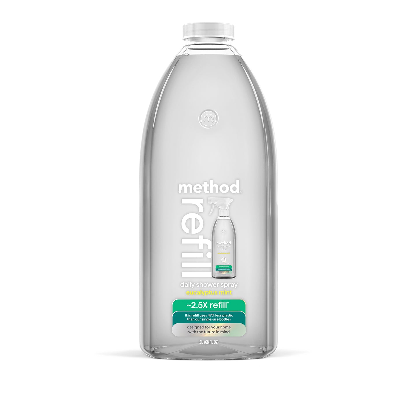 daily shower spray refill - eucalyptus mint, 68 fl oz